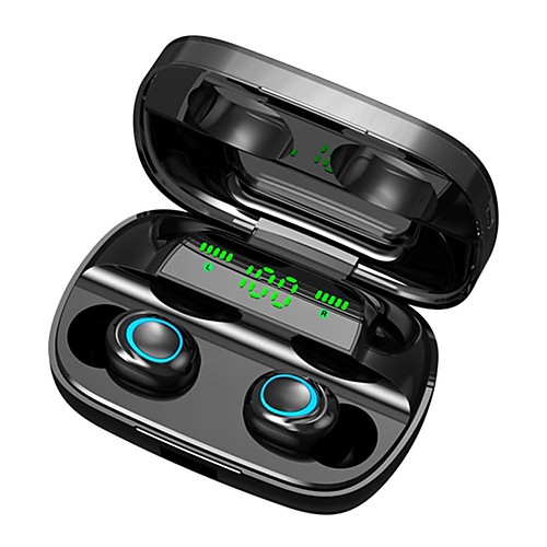 

LITBest S11 TWS True Wireless Earbuds Bluetooth 5.0 Headphone 2200mAh Mobile Power for Smartphone LED Battery Display Touch Control IPX5 Waterproof Sports Fitness Earphones