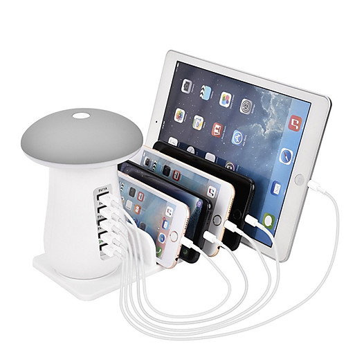 

USB Charging Station for Multiple Devices 5 Port Quick Charger Desk Docking Organizer with 3.0 Compatible with iPhone iPad