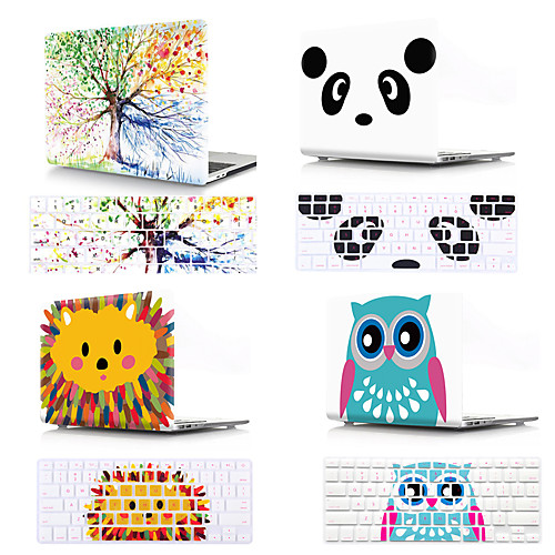 

Mac Keyboard Cover & MacBook Case Cartoon / Flower Plastic for New MacBook Pro 15-inch / New MacBook Pro 13-inch / New MacBook Air 13 2018