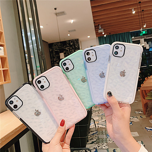 

Case For Apple iPhone 11 / iPhone 11 Pro / iPhone 11 Pro Max Translucent Back Cover Solid Colored TPU