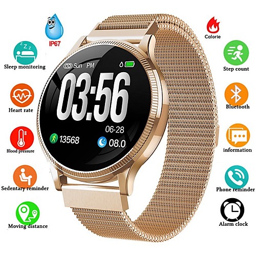 

Smartwatch Digital Modern Style Sporty 30 m Water Resistant / Waterproof Heart Rate Monitor Bluetooth Digital Casual Outdoor - Black Gold Silver