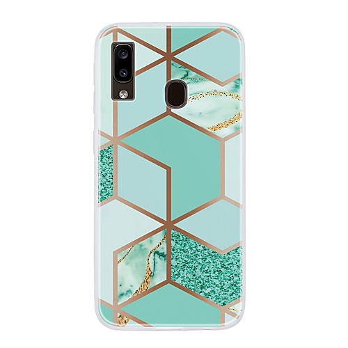 

Case For Samsung Galaxy A10/A30/ Galaxy A50 Ultra-thin / Pattern Back Cover Geometric Pattern / Marble TPU For Galaxy A20/A20S/A30S/A40/A20E/A50S/A70/