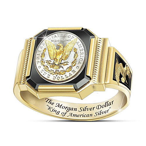 

Men Band Ring Classic Gold Gold Plated Flower Stylish 1pc 7 8 9 10 11 / Men's