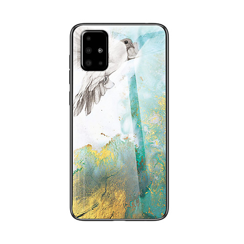 

Marble Tempered Glass Phone Case For Samsung Galaxy A71 A51 A90 A80 A70 A60 A50 A40 A30 A20 A10 A20e A9 A7 2018 A8 Plus 2018 Shockproof Back Cover Soft TPU edge Protection