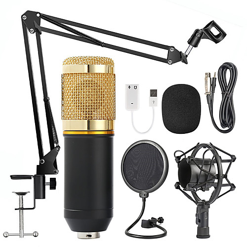 

BM800 Professional Condenser Microphone 3.5mm with Cable karaoke Recording Microphone for KTV Karaoke Computer