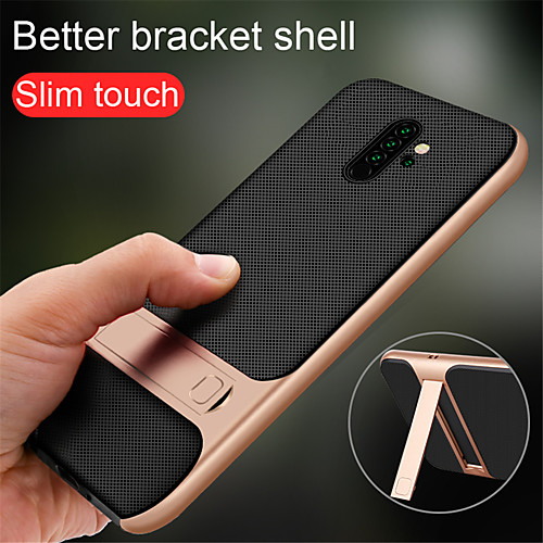

Case For Xiaomi Redmi Note 7 / Redmi Note 7S / Redmi Note 7 Pro with Stand Back Cover Solid Colored TPU / PC