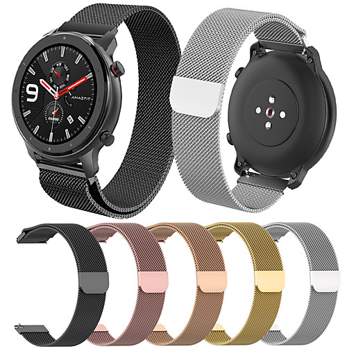 

Smartwatch Band for Huami Amazfit GTR 42mm / Bip Younth Watch / Amazfit Bip / Bip Lite Amazfit sport Band High-end Fashion Milanese Loop Stainless Steel 20mm
