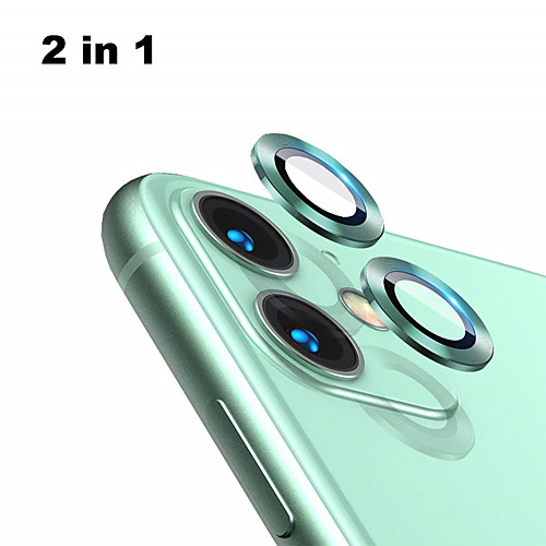 

Back Aluminum Alloy Tempered Glass Lens Protector for iPhone 11