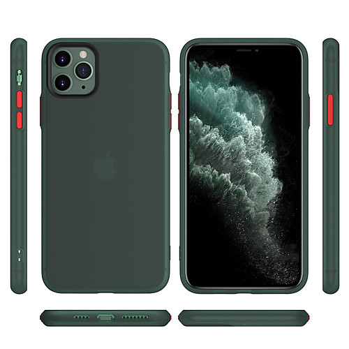 

Case For Apple iPhone 11 / iPhone 11 Pro / iPhone 11 Pro Max Frosted Back Cover Solid Colored Rubber