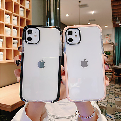

Simple Case For Apple iPhone 11 Transparent Protective Case Clear Back Cover Pure Case Mobile Phone Case with Colorful Margin for iPhone 11Pro 11ProMax