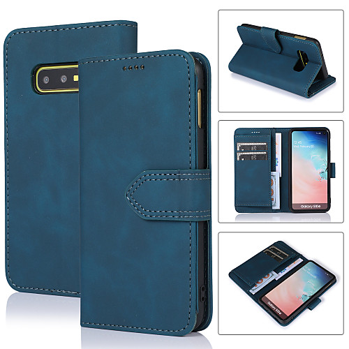 

Case For Samsung Galaxy Galaxy S10 / Galaxy S10 Plus / Galaxy S10 Lite Wallet / Card Holder / Shockproof Full Body Cases Tile PU Leather