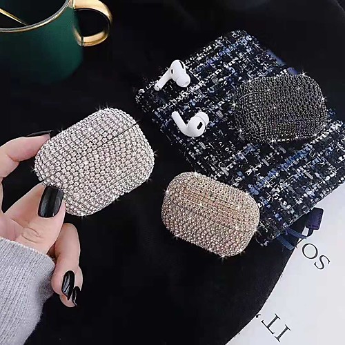 

Case For AirPods Pro Shockproof / Rhinestone Headphone Case Soft