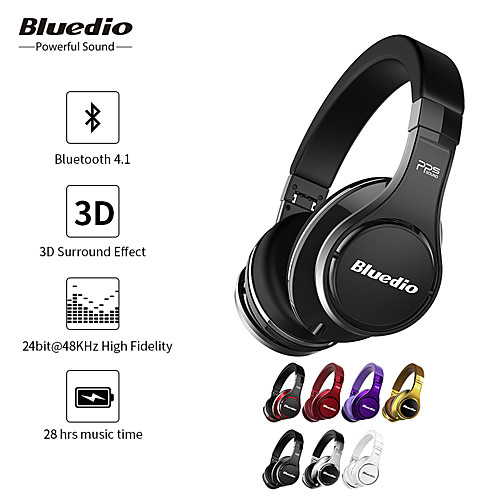 

Bluedio UFO Over-ear Headphones Wireless High-End 3D Sound Bluetooth Stereo Headset Built in Microphone for Phone