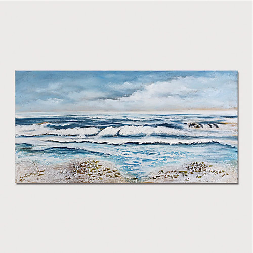 

Oil Painting Hand Painted - Abstract Landscape Modern Stretched Canvas