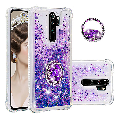 

Case For Xiaomi scene graph Note 8 Note 8 Pro K20 K20 Pro diamond ring support High penetration TPU Material Four corners Anti-fall Glitter quicksand phone case