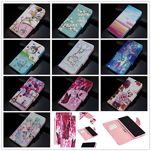 

Case For Xiaomi Xiaomi Redmi Note 5 Pro / Xiaomi Redmi Note 5 / Xiaomi Redmi Note 6 Wallet / Card Holder / Shockproof Full Body Cases Butterfly / Cartoon / Flower PU Leather
