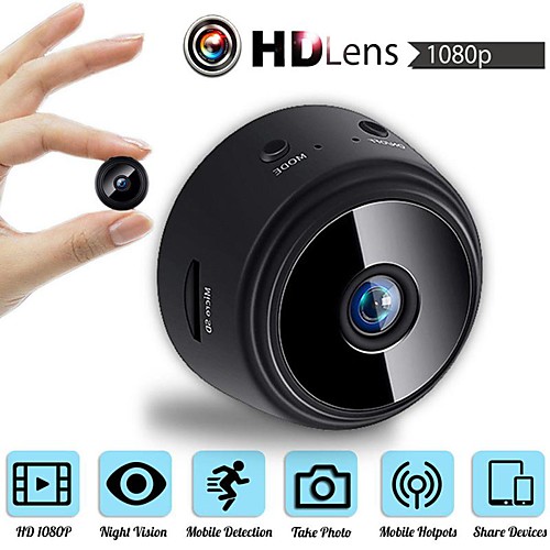 

MINI Wireless Camera HD APP 25fps P2P IP WIFI Camera 720P Night Vision Motion Detection Security IP Camera Indoor Support 64 GB / CMOS / 50 / 60 / iPhone OS / Android