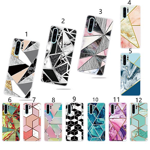 

Case For Huawei Huawei P20 Pro / Huawei P20 lite / Huawei P30 Pattern Back Cover Marble TPU