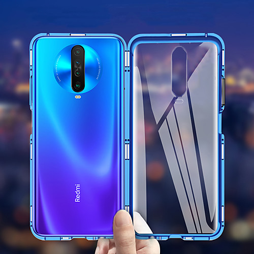 

Magnetic Metal Tempered Glass Flip Case for Xiaomi Mi Note 10 Note 10 Pro CC9 Pro Redmi K30