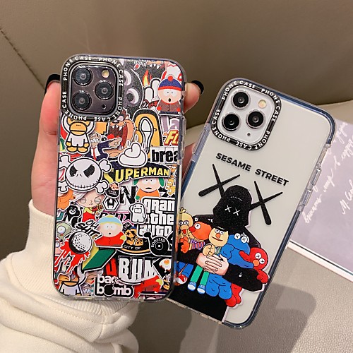 

Case For Apple iPhone 11 / iPhone 11 Pro / iPhone 11 Pro Max Shockproof Back Cover Transparent / Cartoon TPU