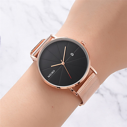 

Women's Quartz Watches Synthetic Diamond Elegant Fashion Black Silver Gold Alloy Chinese Quartz Rose Gold SilverGray Gold Casual Watch Imitation Diamond 30 m 1 pc Analog Two Years Battery Life