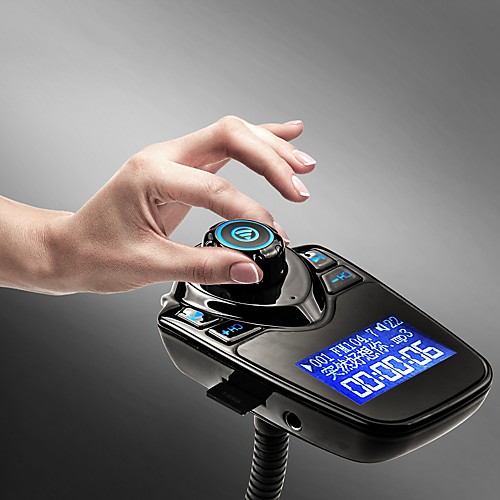 

T10 FM Transmitter Bluetooth Handsfree Car Kit MP3 Music Player Radio Adapter with Remote Control For iPhone /Samsung LG Smartphone