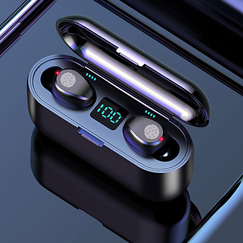 

LITBest F9 Wireless Headphones Bluetooth 5.0 Earphone TWS HIFI Mini In-ear Sports Running Headset Support iOS Android Phones HD Call