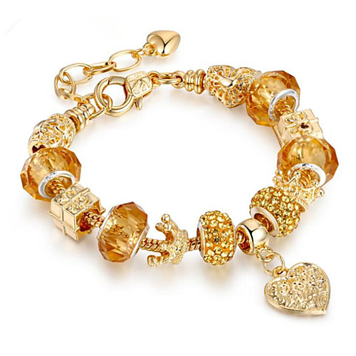 

Women's Synthetic Ruby Chain Bracelet Geometrical Flower Fashion Rhinestone Bracelet Jewelry Gold For Gift Daily