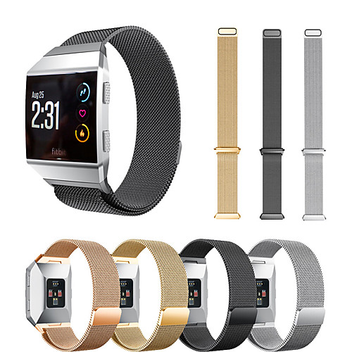 

Stainless Steel Milanese Loop Watch Band For Fitbit Ionic Replaceable Bracelet Wrist Strap Wristband