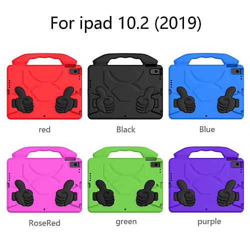 

Case For Apple iPad 10.2''(2019) Shockproof Back Cover Solid Colored EVA