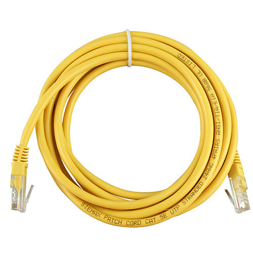 

10M Yellow External Network Ethernet Cable CAT5e 100% Copper RJ45 TOP quality mar24