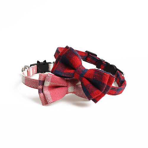 

Dog Cat Pets Collar Adjustable / Retractable Cute and Cuddly With Bell Bowknot Solid Colored Bowknot PU Leather Beagle Bulldog Shiba Inu Cocker Spaniel Pug Bichon Frise Black Red Light Green Blue Pink