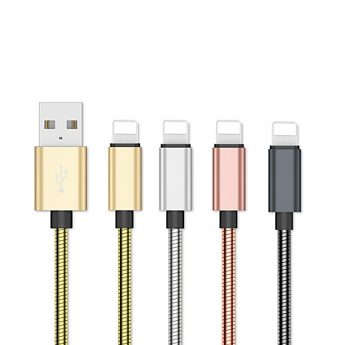 

Lightning Cable 2.0m(6.5Ft) Quick Charge Stainless steel USB Cable Adapter For iPhone