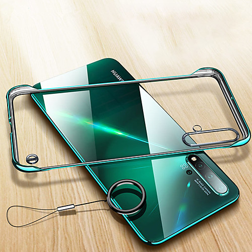 

Ultra-thin Plating Transparent Hard PC Frameless Phone Case For Huawei P30 Pro P30 Lite P20 Pro Honor 20 Pro Mate 20 Pro Case Cover Finger Ring
