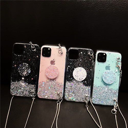 

Case For Apple iPhone 11 / iPhone 11 Pro / iPhone 11 Pro Max Ring Holder / Pattern / Glitter Shine Back Cover Glitter Shine TPU