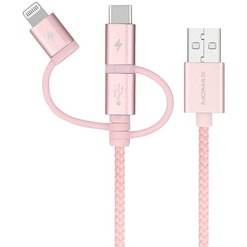 

Micro USB / Lightning / Type-C Cable 3 A 1.0m(3Ft) All-In-1 / Braided Zinc Alloy / Nylon / TPE USB Cable Adapter For Macbook / iPad / Samsung