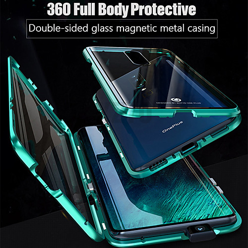 

Magnetic Double Sided Case For OnePlus Oneplus 7 / Oneplus 7 pro / Oneplus 6T Magnetic Full Body Cases Solid Colored Tempered Glass / Metal