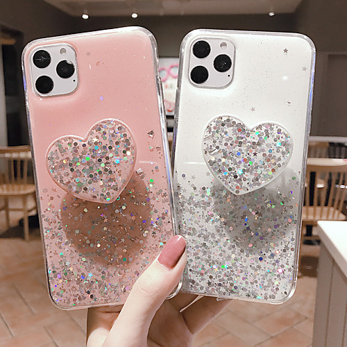 

Phone Case For Apple Back Cover iPhone 12 Pro Max 11 SE 2020 X XR XS Max 8 7 with Stand Glitter Shine Glitter Shine TPU