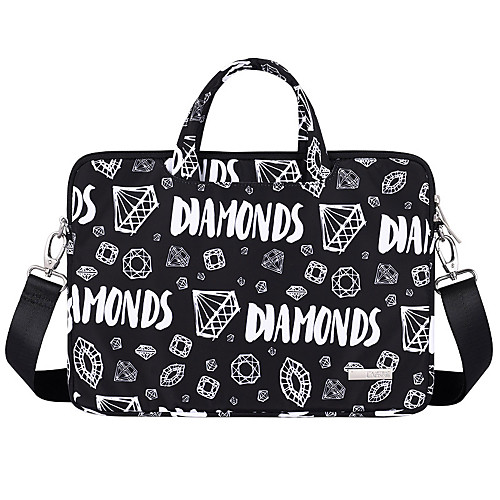 

13.3 Inch Laptop / 14 Inch Laptop / 15.6 Inch Laptop Shoulder Messenger Bag / Briefcase Handbags Polyester Geometric / Letter for Men for Women for Business Office Water Proof Shock Proof