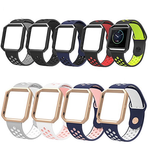 

Watch Band for Fitbit Blaze Fitbit Sport Band Stainless Steel / Silicone Wrist Strap Watch Case