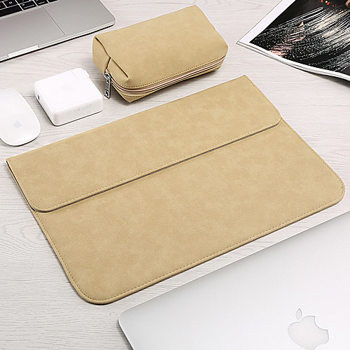 

10 Inch Laptop / 11.6 Inch Laptop / 12 Inch Laptop Sleeve PU Leather Solid Colored Unisex Water Proof Shock Proof