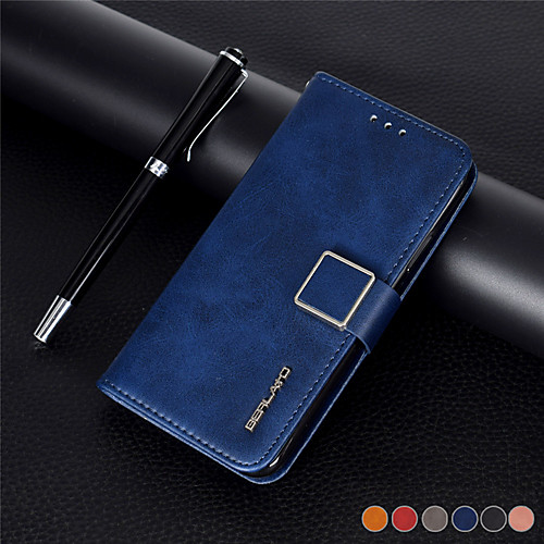 

Case For Samsung Galaxy S9 / S9 Plus / S8 Plus Wallet / Card Holder / Shockproof Full Body Cases Solid Colored PU Leather / TPU