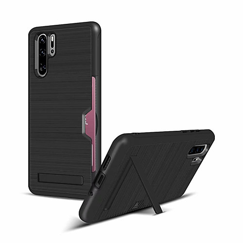 

Phone Case For Huawei P30 Pro mete20 pro Hybrid Card Slot Holder Armor TPC Hard PC Cover For Huawei P30 Luxury Rugged Stand Wallet Case