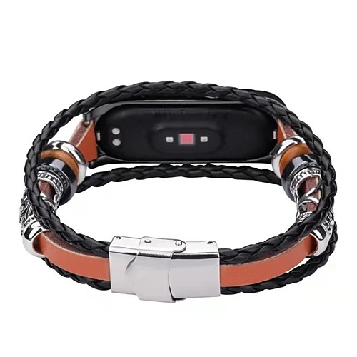 

Watch Band for Mi Band 3 / Xiaomi Mi Band 4 Xiaomi Classic Buckle Genuine Leather Wrist Strap
