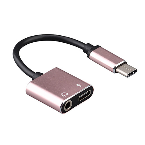 

2 in 1 USB Type-C to 3.5mm Audio & Type-C Adapter Cable Charging Listening Male to Female Headphone Converter