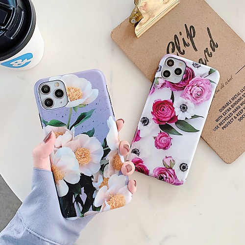

Case For Apple iPhone 11 / iPhone 11 Pro / iPhone 11 Pro Max Shockproof / IMD Back Cover Flower TPU