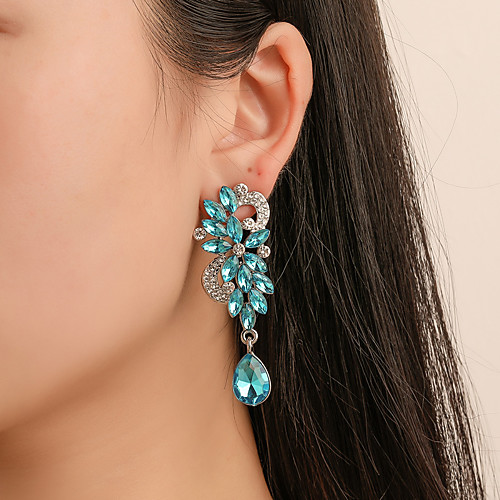 

Women's Earrings Classic Mini Earrings Jewelry Blue / White For Christmas Party Anniversary Carnival Festival 1 Pair