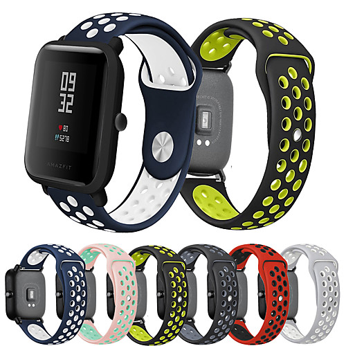 

Smartwatch Band for Amazfit Bip Younth / Amazfit Bip / Bip Lite / GTS / GTR 42mm Huami Amazfit sport Band Fashion Soft comfortable Silicone Wrist Strap 20mm