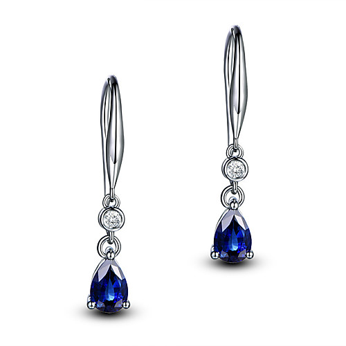 

Women's Aquamarine Earrings Classic Music Notes Stylish Artistic Luxury Trendy Korean Platinum Plated Gold Plated Earrings Jewelry Light Yellow / Purple / Royal Blue For Christmas Gift Daily Work