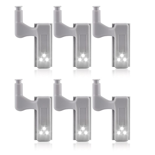 

6pcs Universal LED Under Cabinet Lighting Cupboard Inner Hinge Lamp Closet Wardrobe Sensor Light Home Kitchen Night Light
